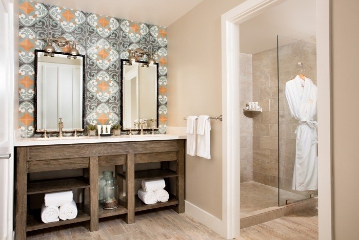 Gorgeous bathroom in suite at The Ranch at Laguna Beach